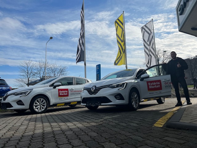 Nová auta pro techniky rozšiřující se sítě Extéria Market